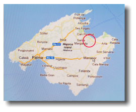 Location in Majorca